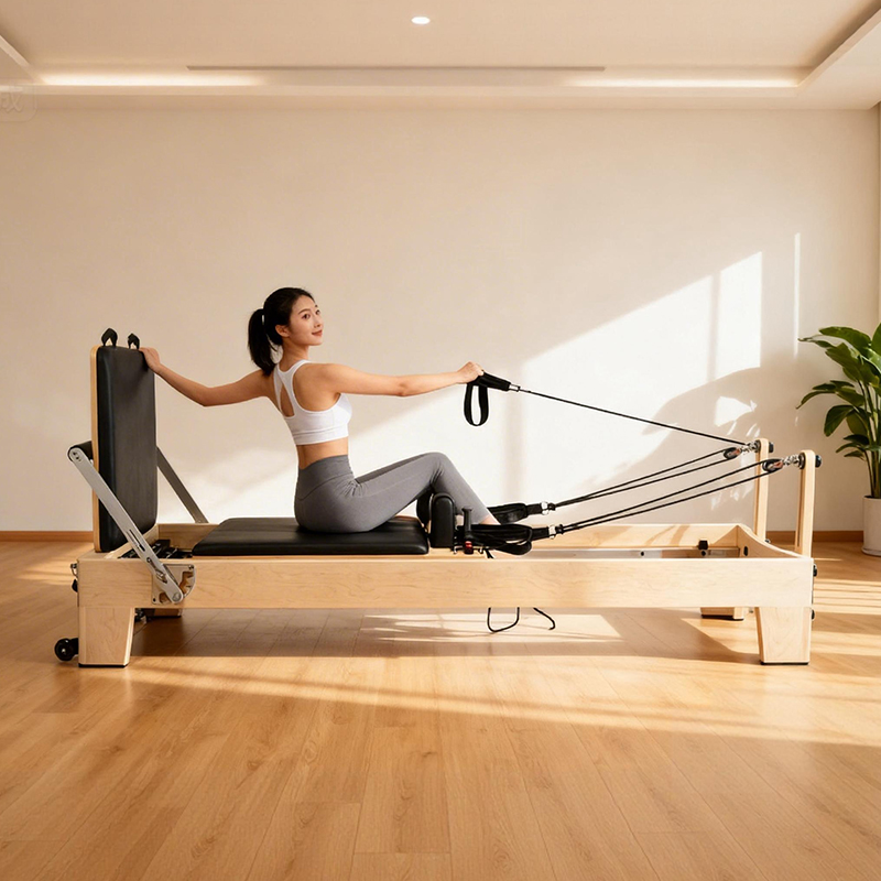 Yoga Fitness Pilates Reformer - Reformer de Pilates Portátil Ajustável em