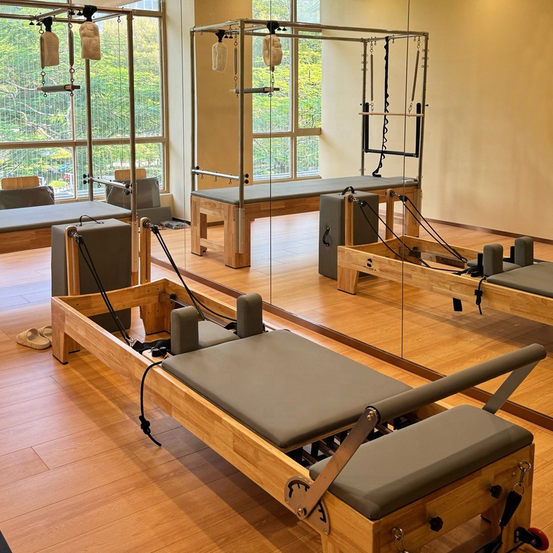 Yoga Fitness Pilates Reformer - Máquina de Pilates Reformer de Madeira