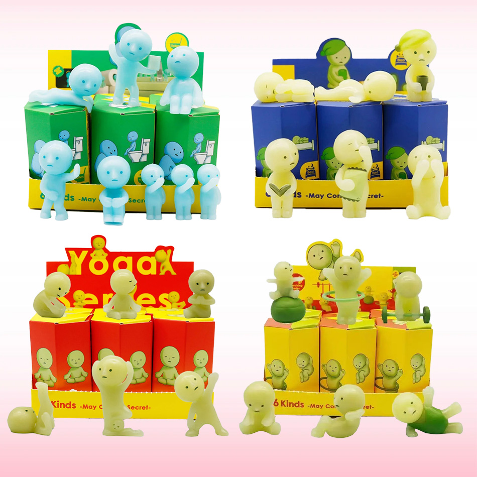 Yoga In Fitness First - Série de Mini Figuras que Brilham