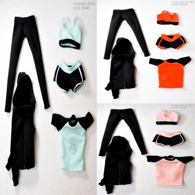 Yoga In Fitness First - Em estoque 1/6 escala feminina roupas