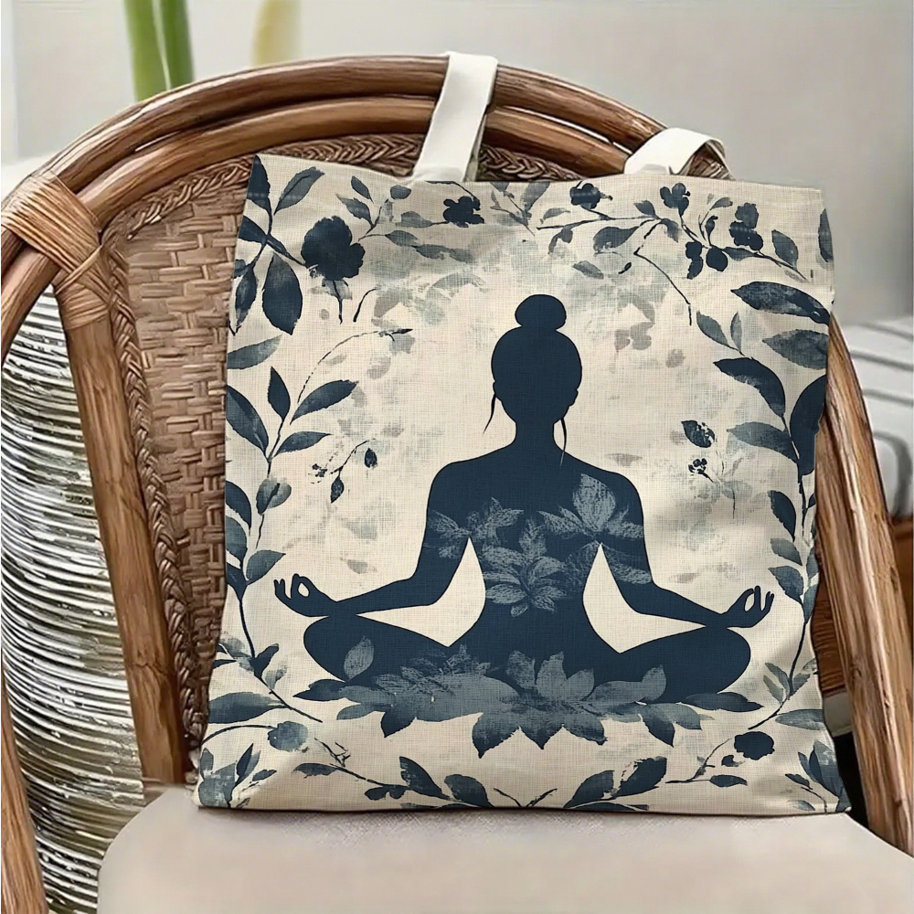 Yoga Fitness Tote - Bolsa de ombro de lona com