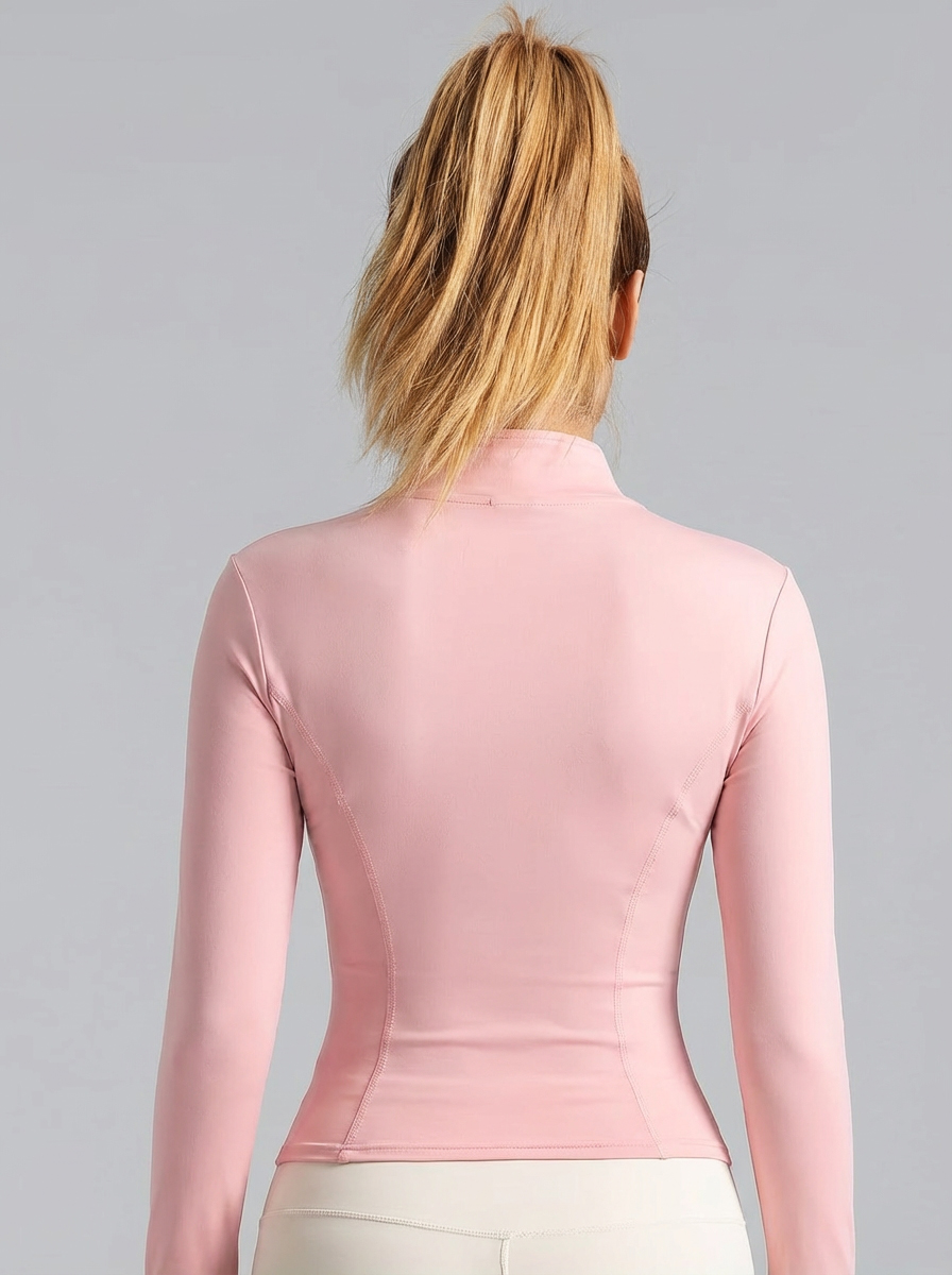 Nova Jaqueta Feminina Rosa Cla - Yoga For Fitness avaliação e preço