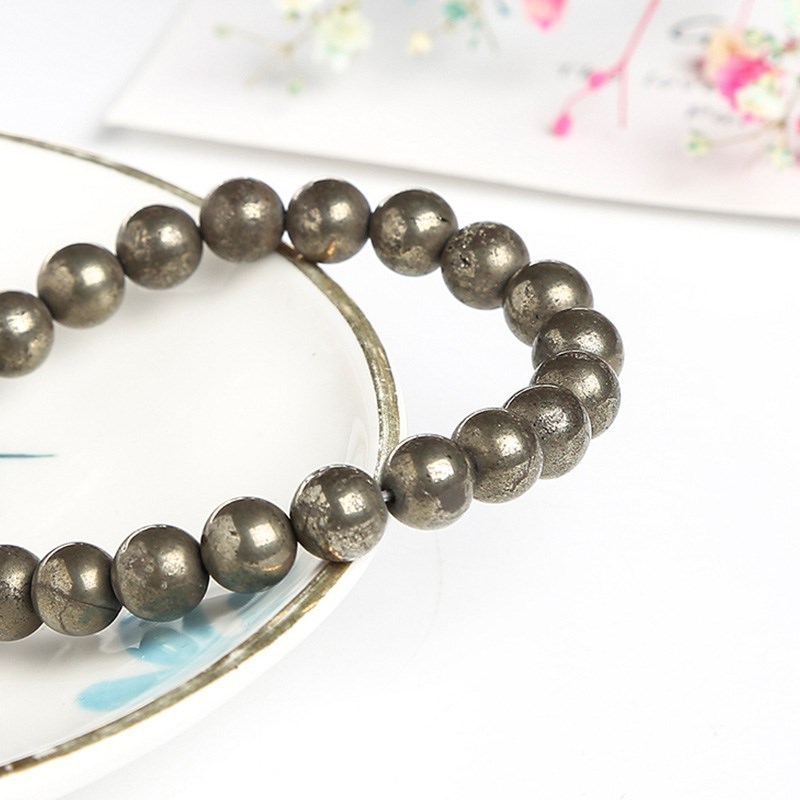 JD Natural Pirite Bead pulseir - Yoga Fitness Tracker avaliação e preço
