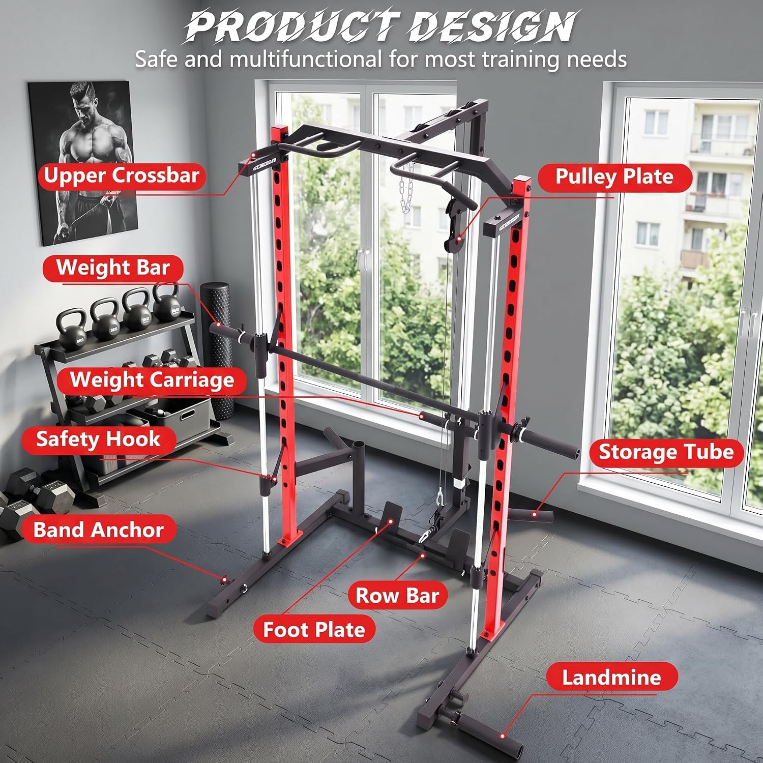 Máquina Smith Multifuncional c - Lat Pulldown Bar avaliação e preço