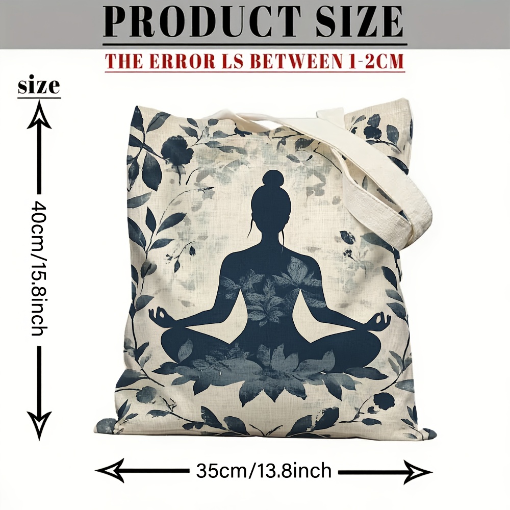 Bolsa de ombro de lona com tem - Yoga Fitness Tote avaliação e preço